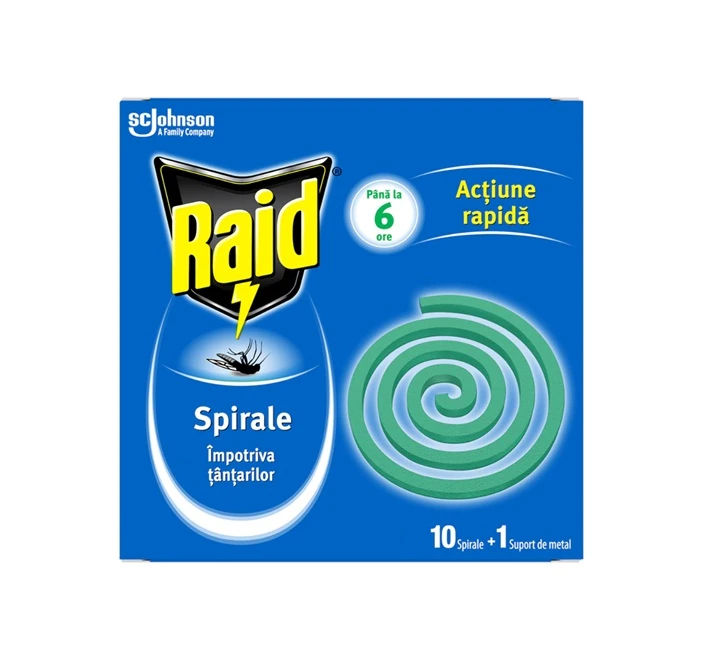 RAID SPIRALE ANTI TANTARI 10BUC+ SUPORT METAL 